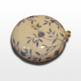 李朝染付草花図水滴