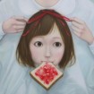 Tomoyoshi SAKAMOTO, Isoganakucha(Ribbon), 2011, Acrylic on canvas, 116.7x90.9cm